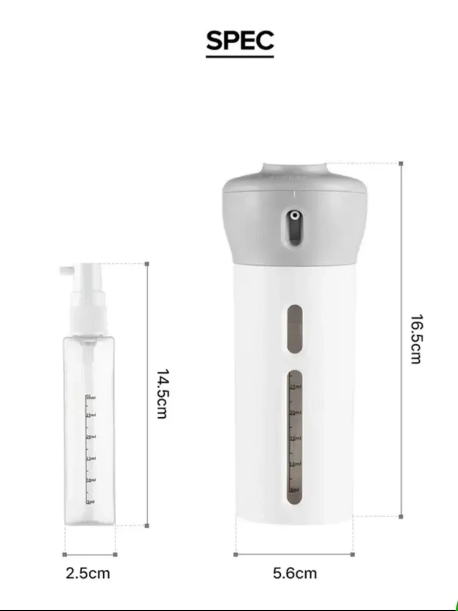 새상품) 트래블보틀 화장품통 소분 샴푸 린스 세면도구 샤워 여행 캠핑