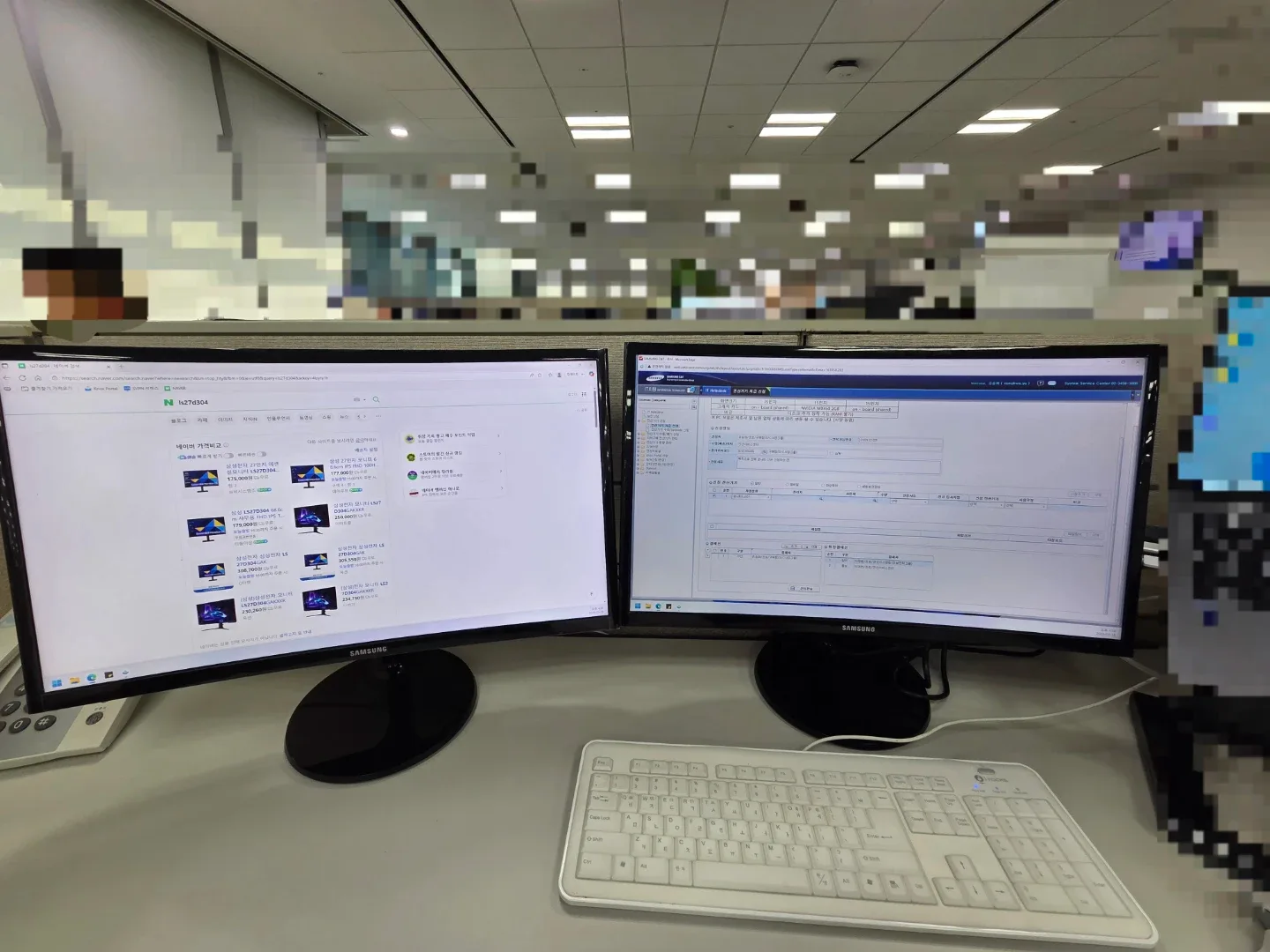 삼성 24인치 커브드 모니터(LC24F392FHKXKR)