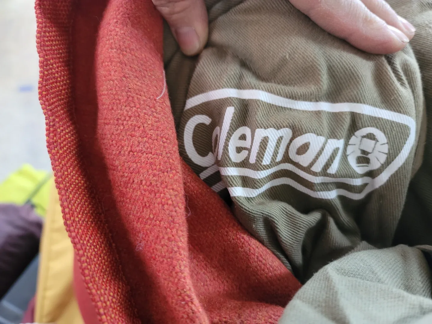 콜맨 캠핑 침낭