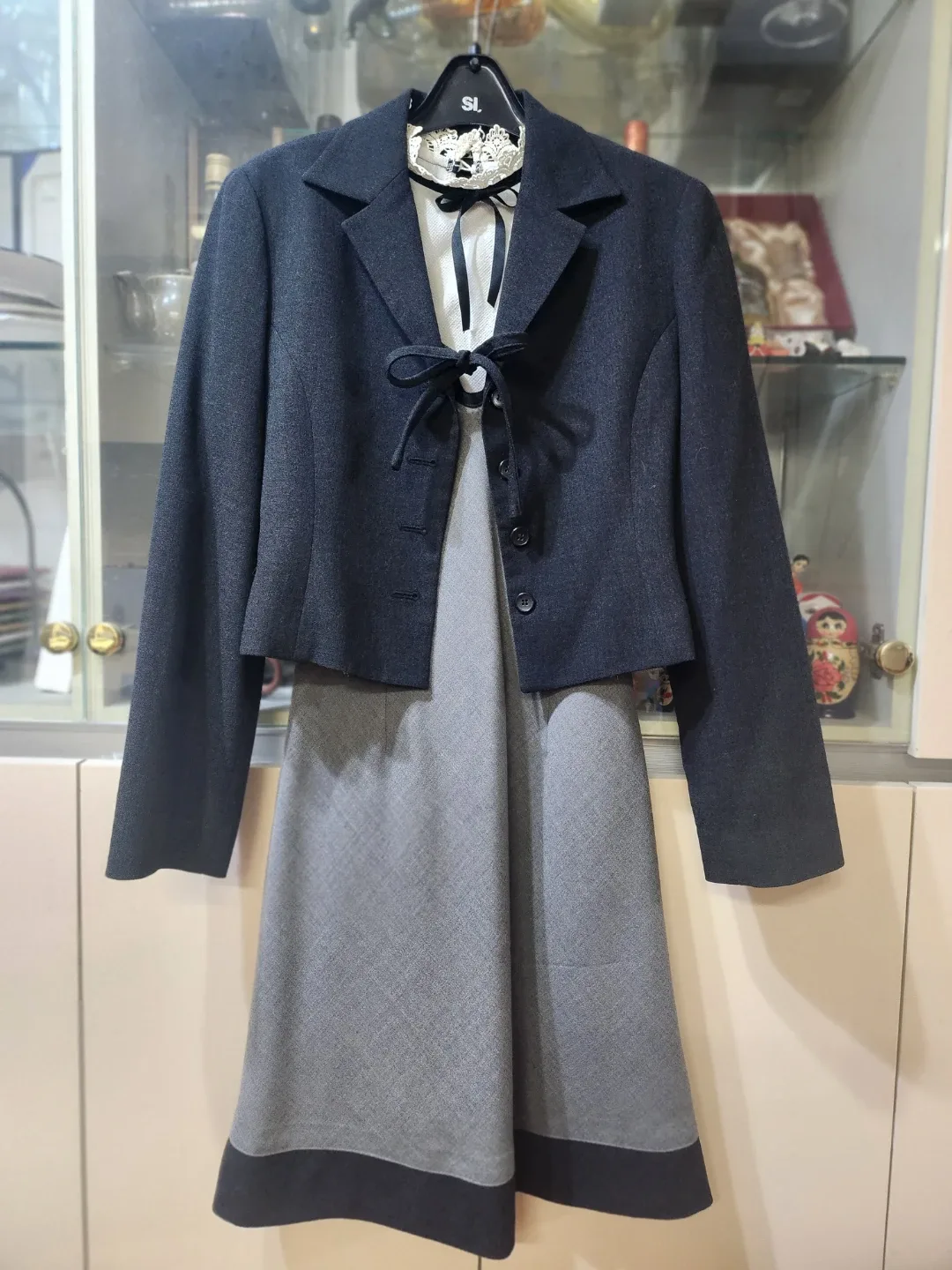 씨투피스 세트 (자켓+원피스) 85-94-160