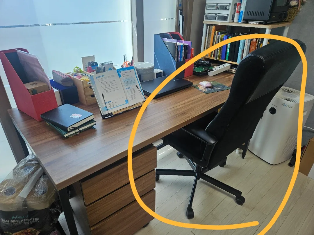 의자 & 2단 수납장