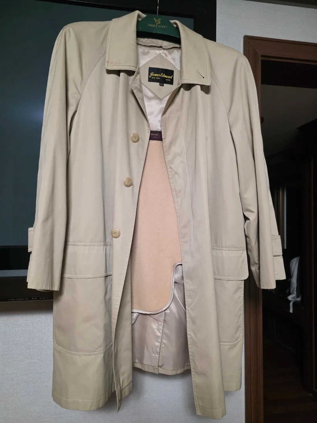 제임스에드몬드 트렌치 코트 57 베이지