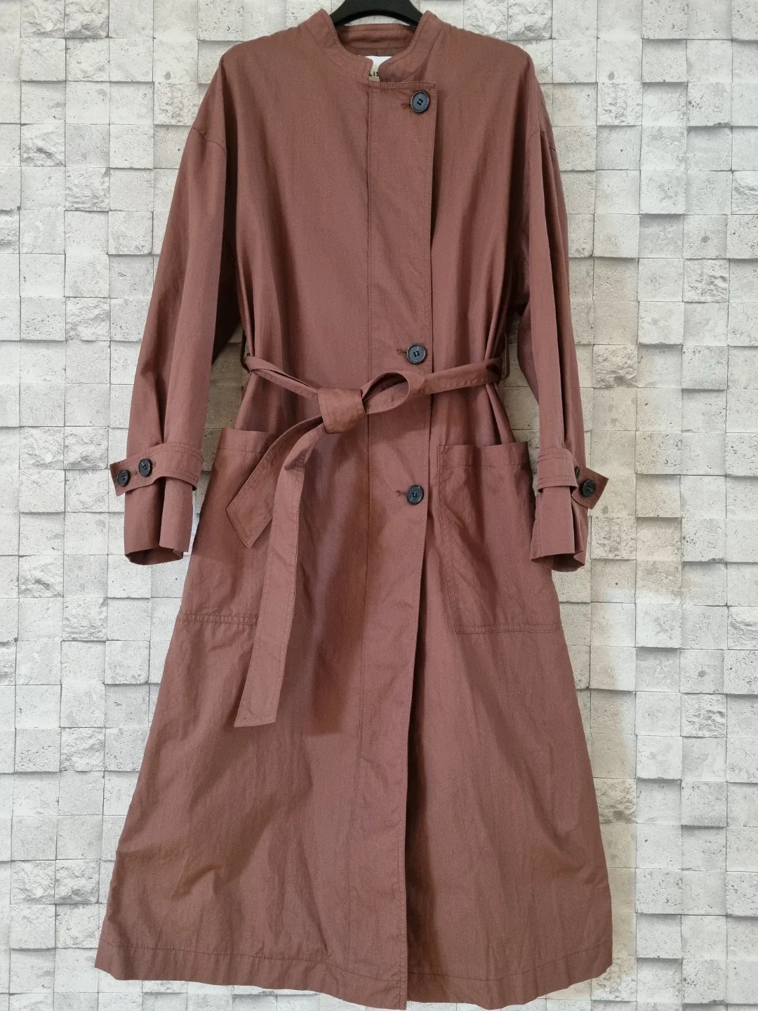 LIST 리스트 파스텔 브라운 롱코트