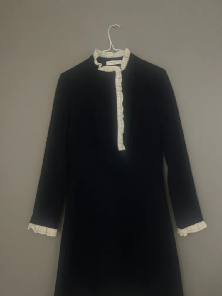 Sandro 블랙 레이스 원피스  44