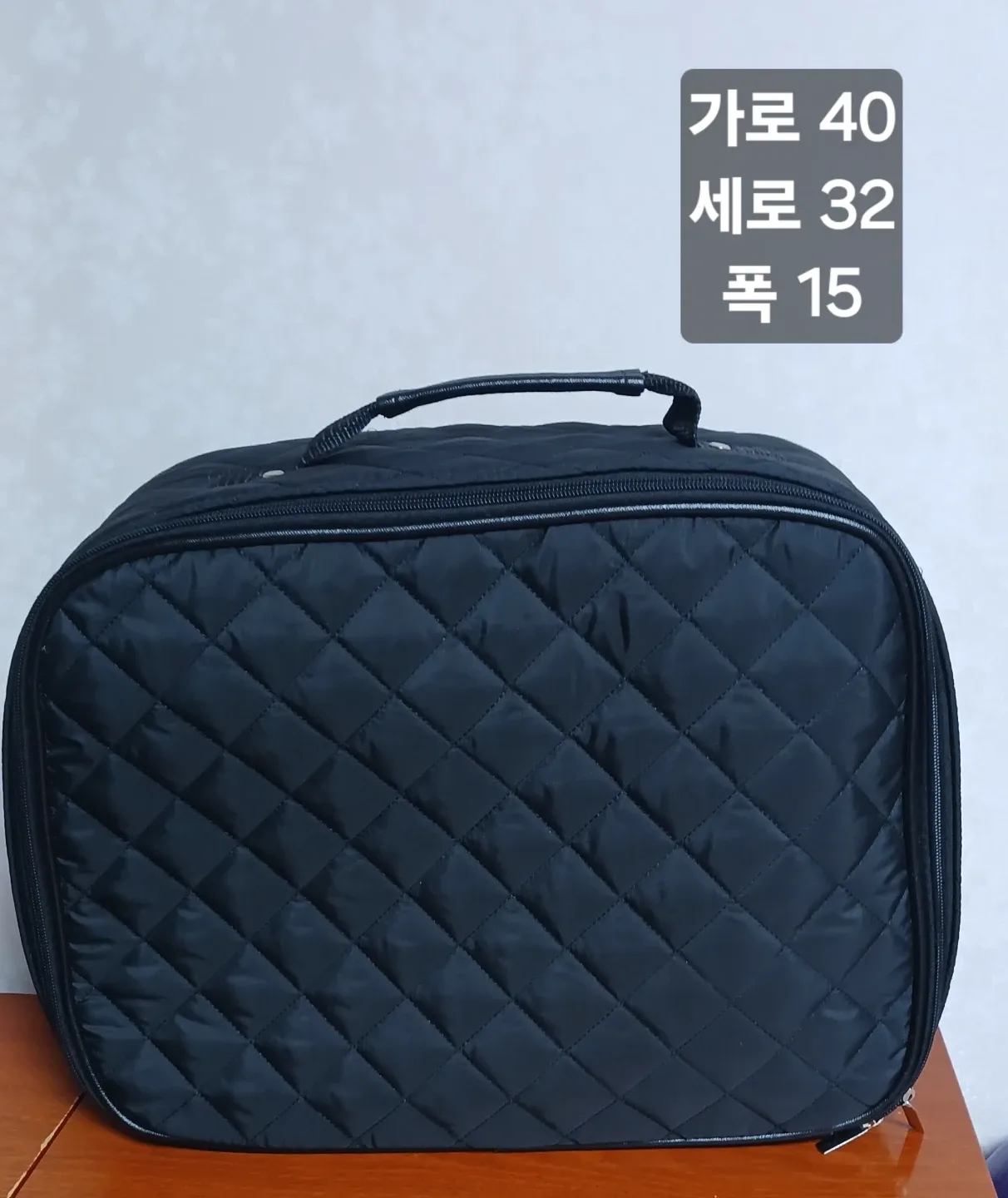 퀼팅 블랙 가방 (40x32x15)