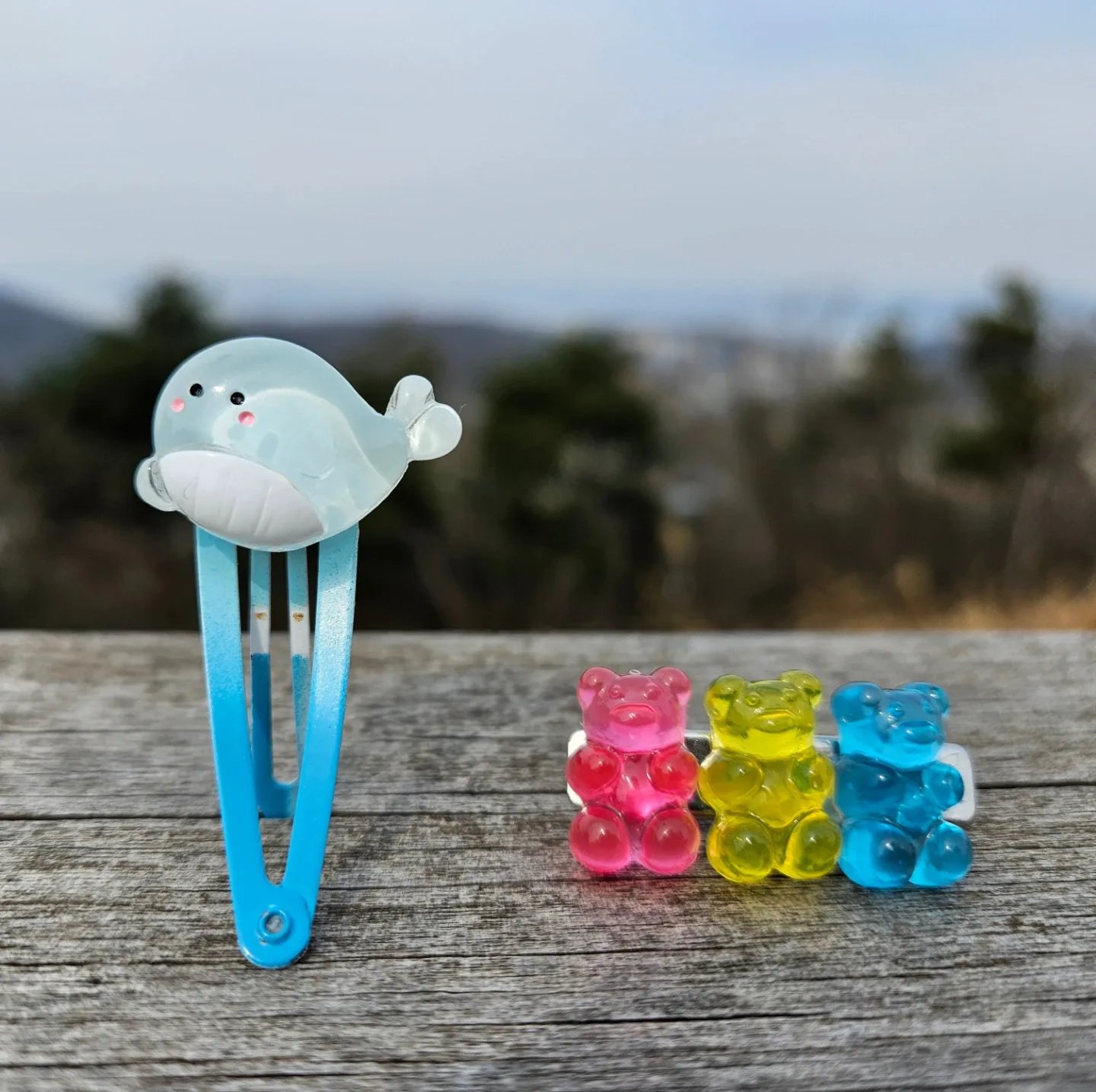 유니크한 고래, 하리보 머리핀 헤어핀
