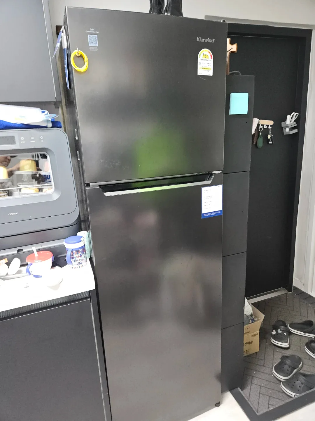 클라윈드 냉장고 블랙