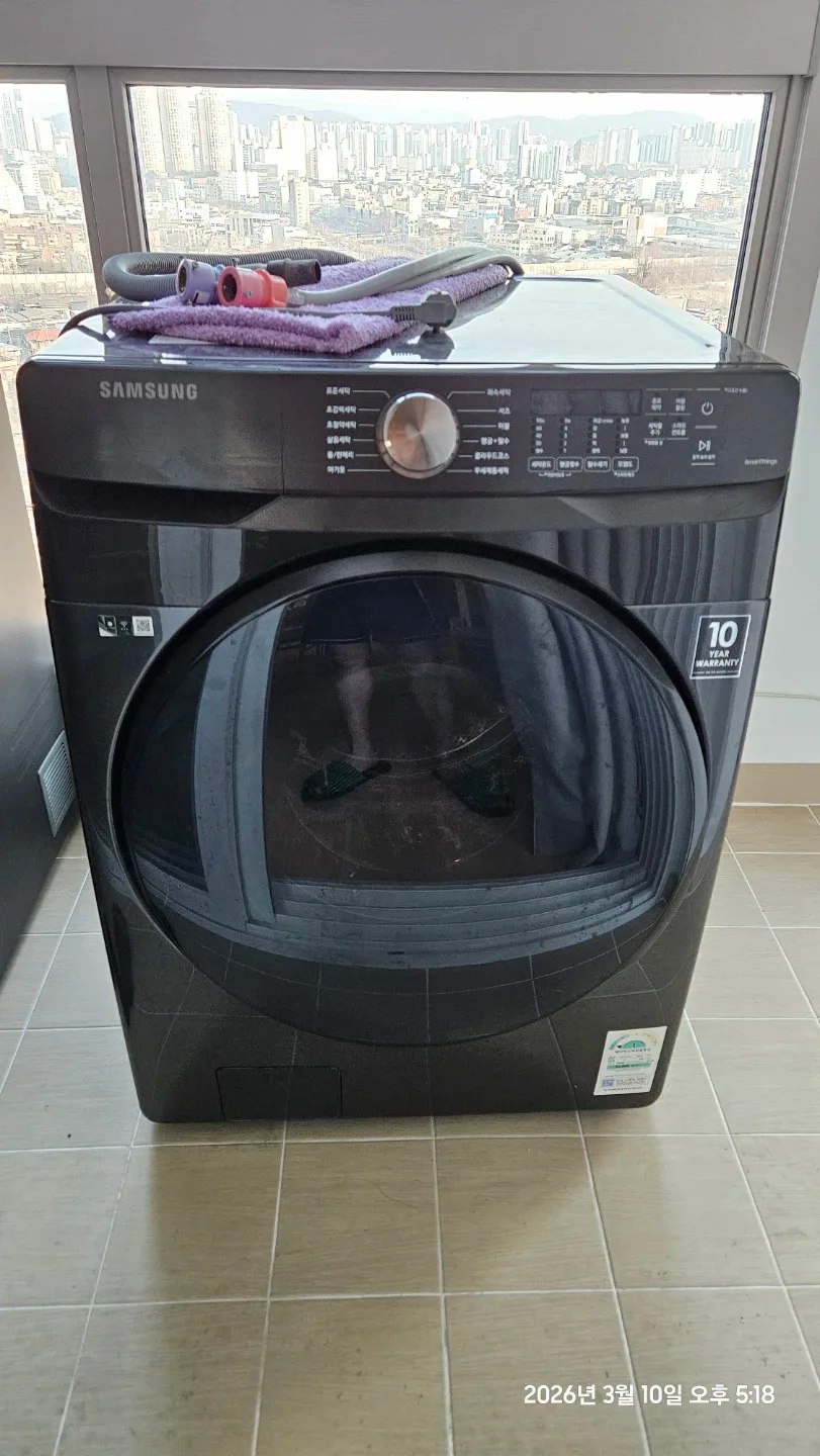 삼성 그랑데 드럼세탁기 WF19T6000KV 블랙