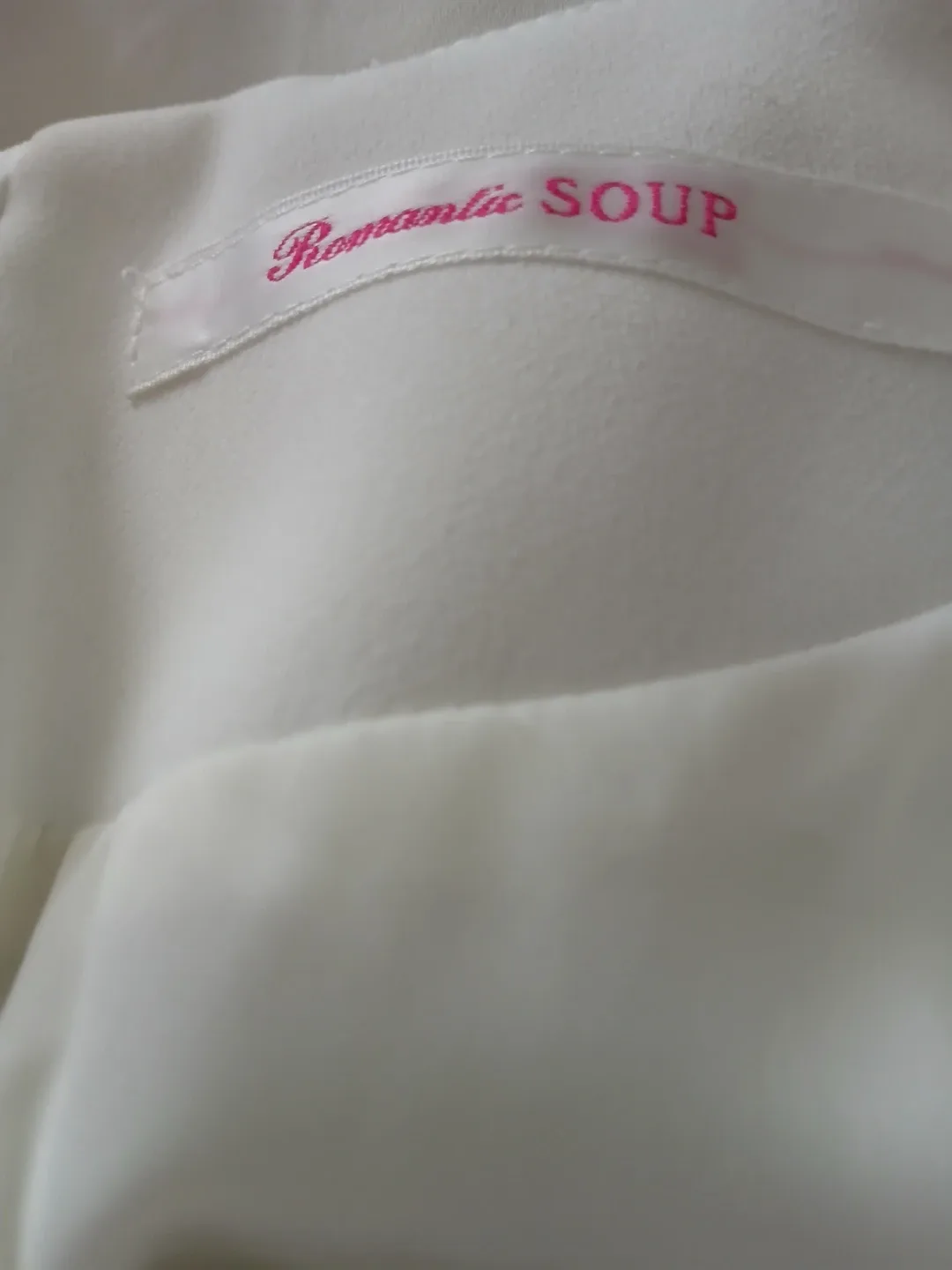 Romantic Soup 화이트 패턴 원피스