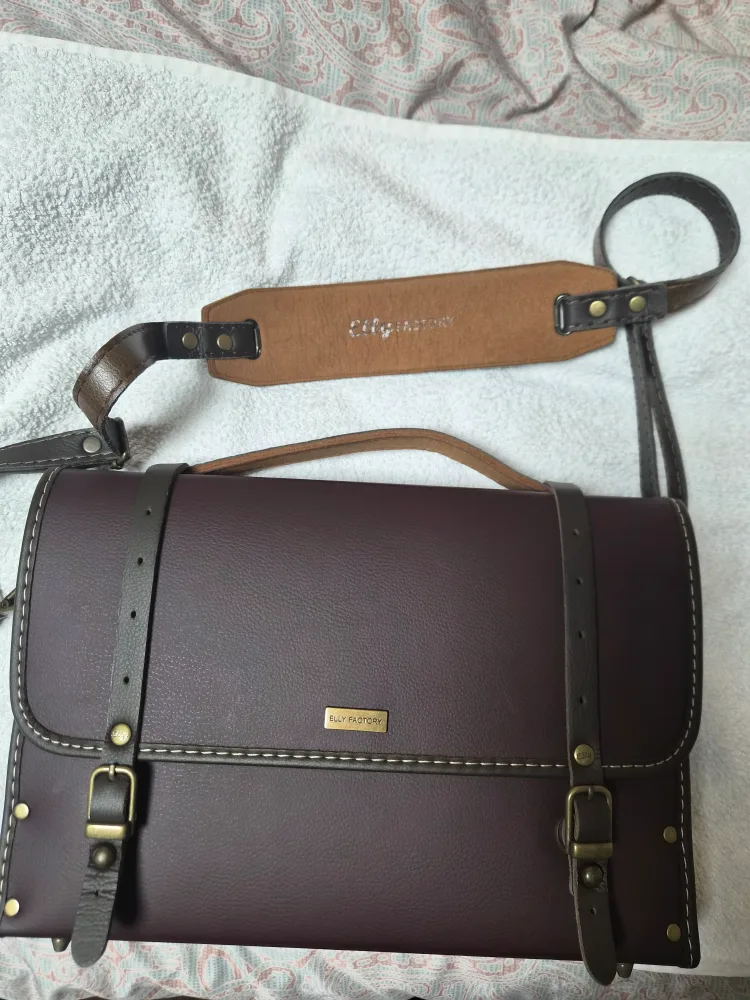 엘리팩토리 플루토 버건디 서류 가방  노트북 가방