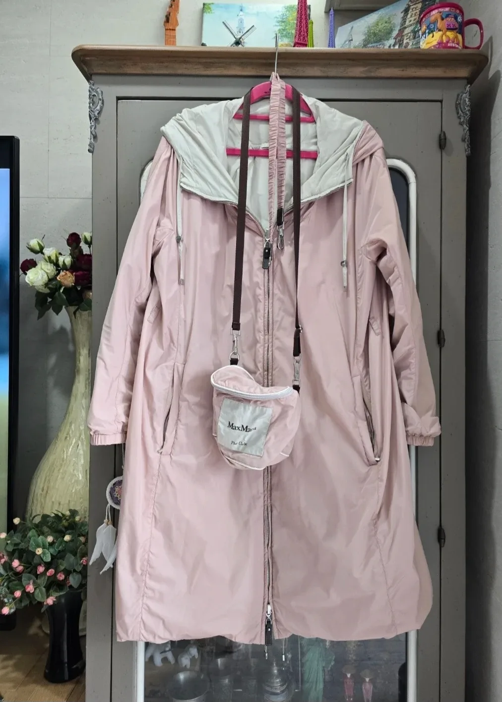 (미착용 제품) 막스마라 바람막이 롱 코트