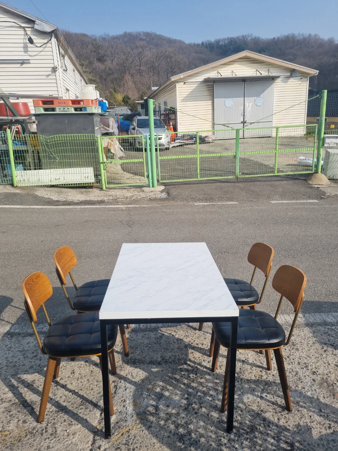 식당 4인 의탁자세트