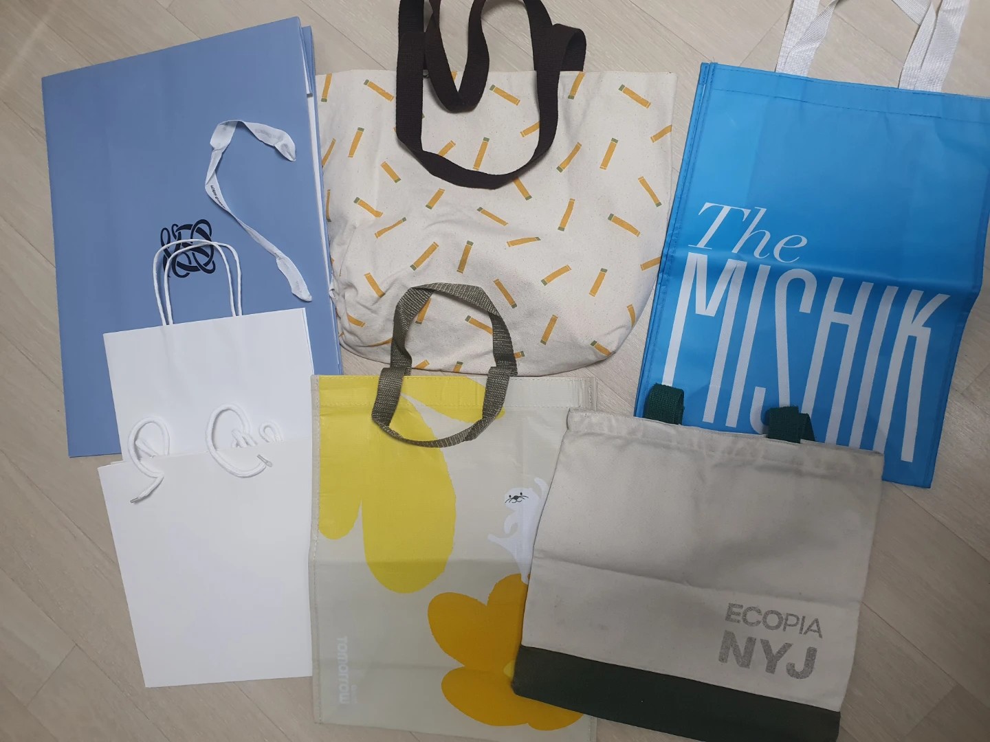 다양한 에코백 모음