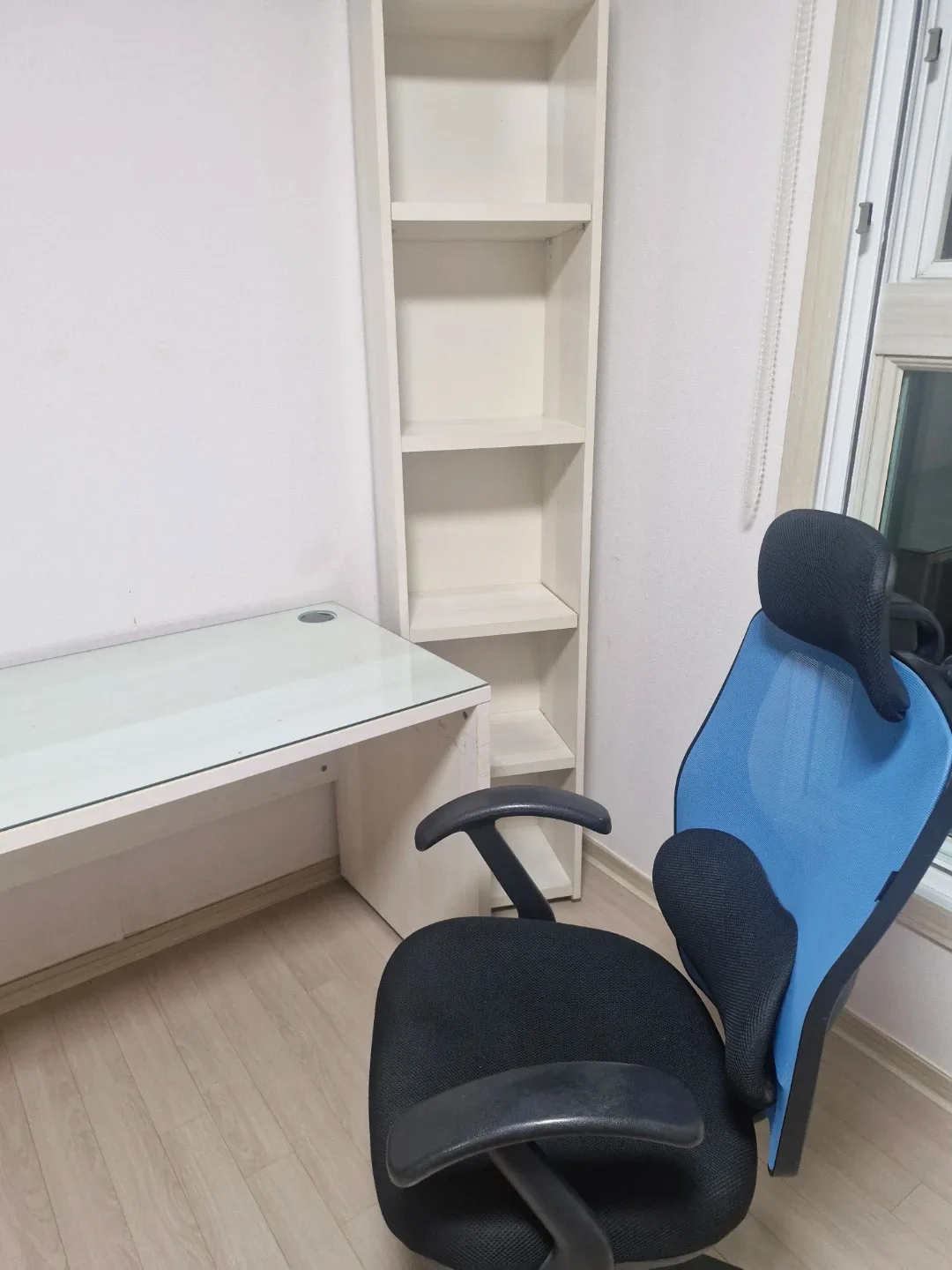 책상 + 의자 + 5단 책장 세트