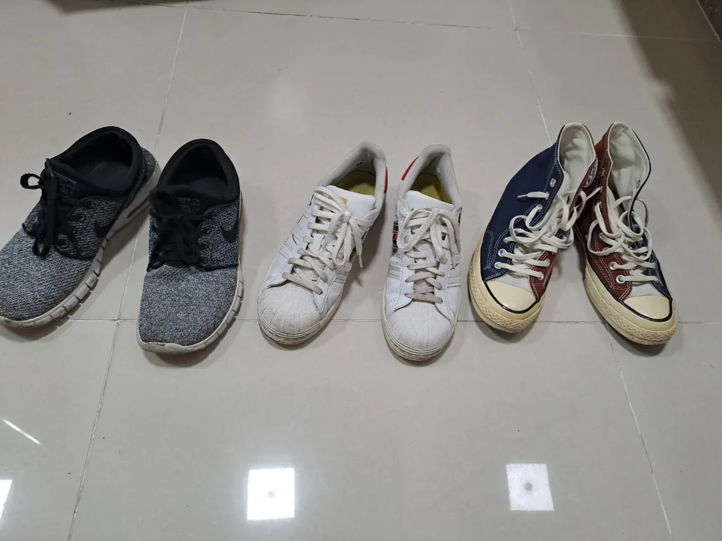 나이키,아디다스,컨버스 신발(255사이즈) 3종 일괄 만원~