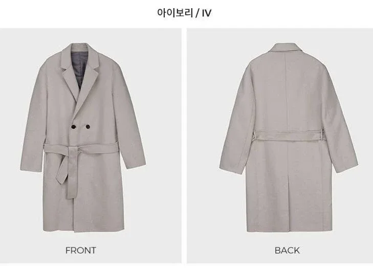 마인드브릿지 울 혼방 더블 핸드메이드 코트 105 XL 사이즈