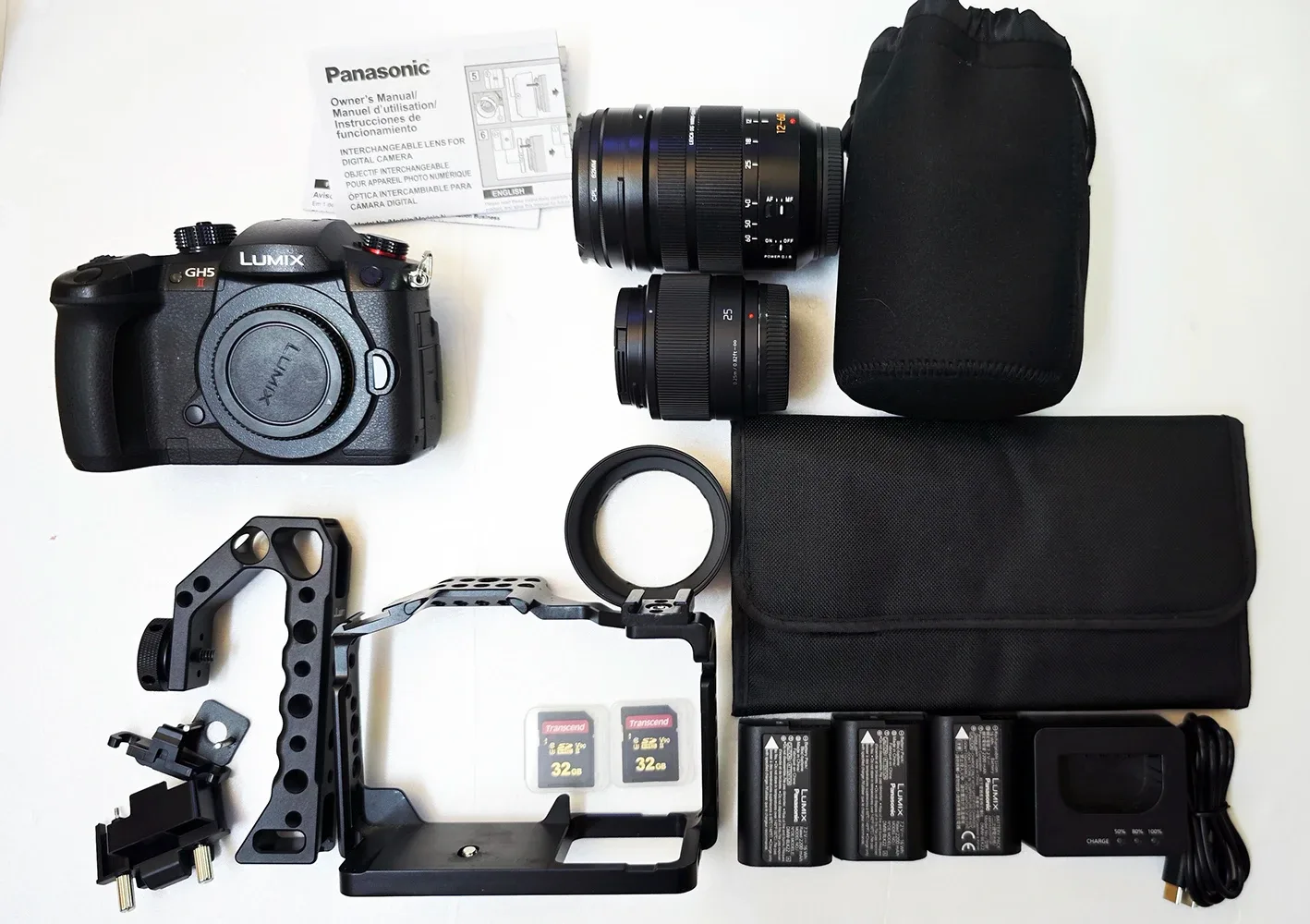 파나소닉 GH5M2 라이카 렌즈 + 정품배터리 3개 + 팔로우포커스 등 풀세트