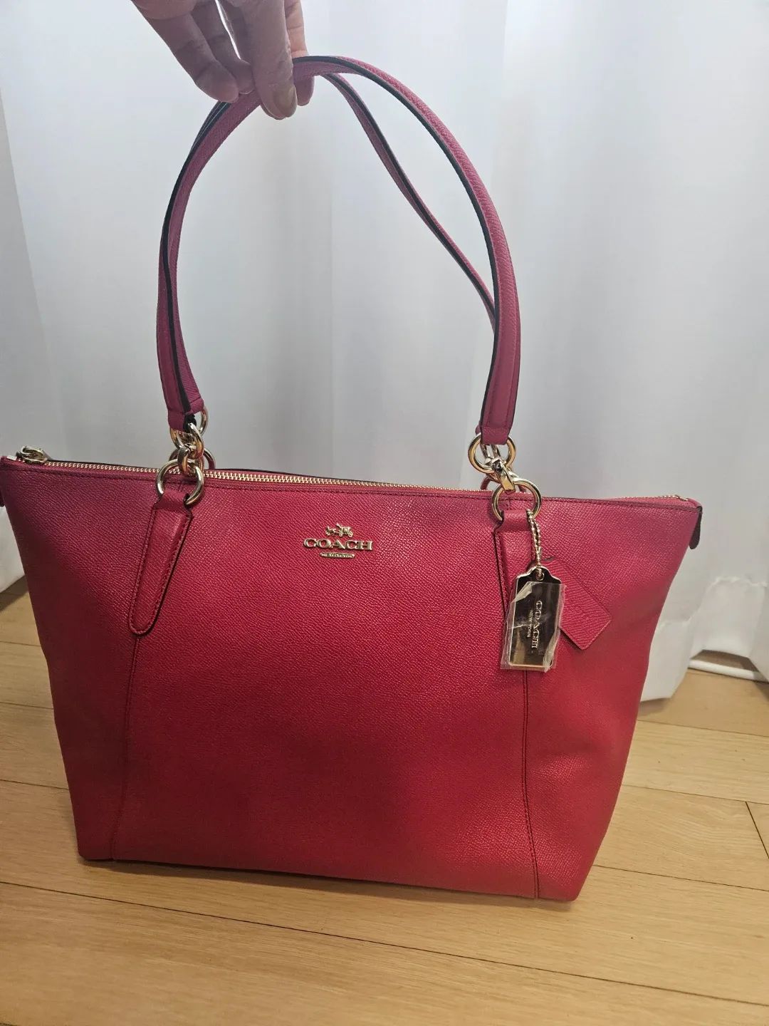 코치 가죽 토트백 새 제품