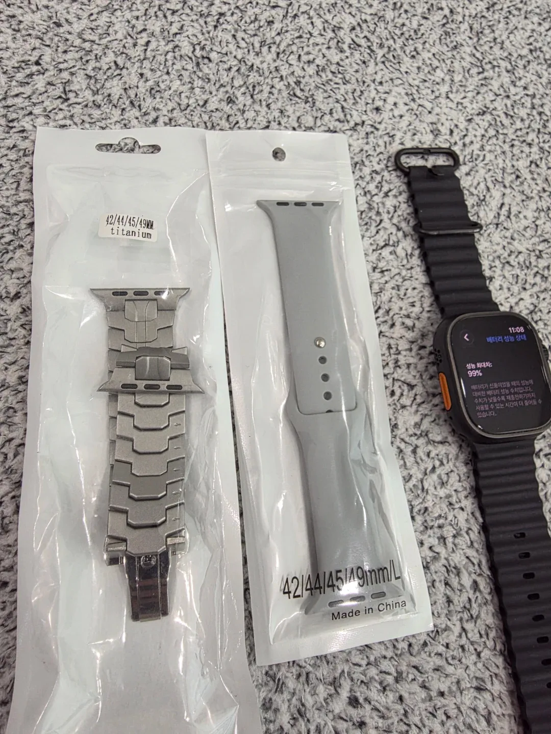 애플워치 울트라2  49mm + 스트랩 2종