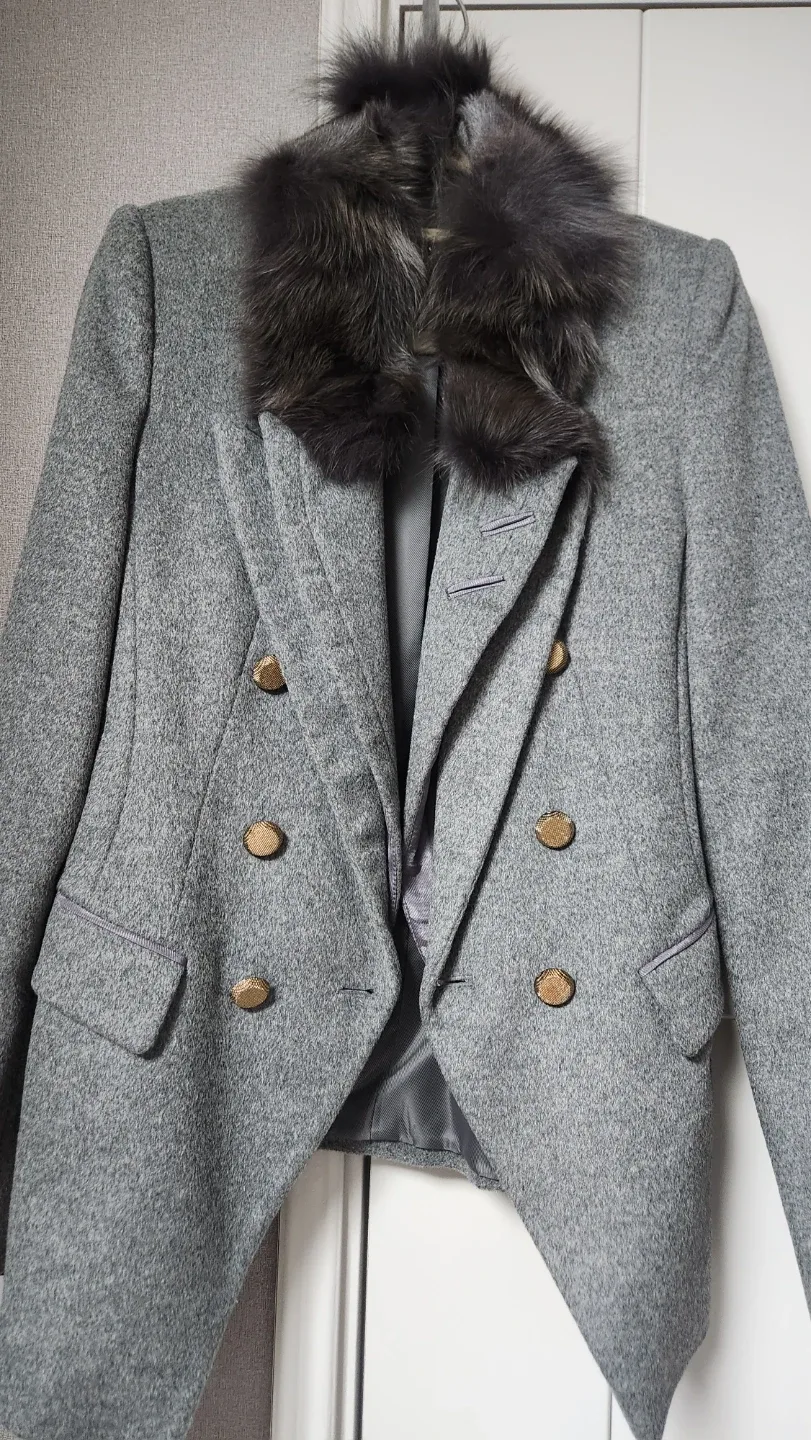 VOV폭스퍼 코트 자켓55