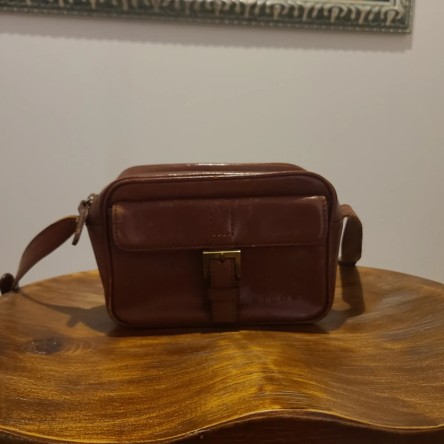 NICOLE 브라운 빈티지 크로스백