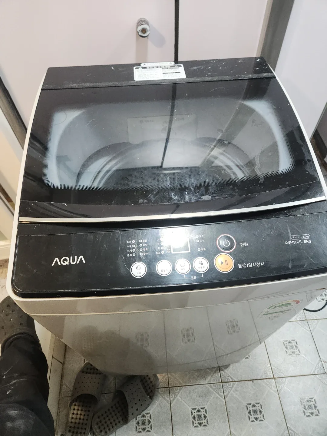 아쿠아 통돌이 세탁기 AWA680HL 8kg