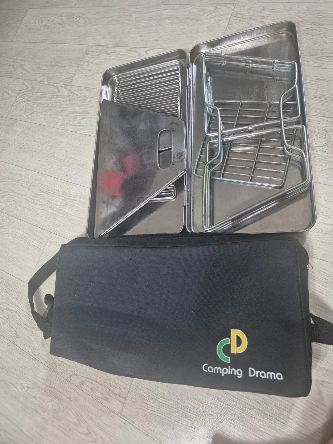 캠핑드라마 접이식 화로대