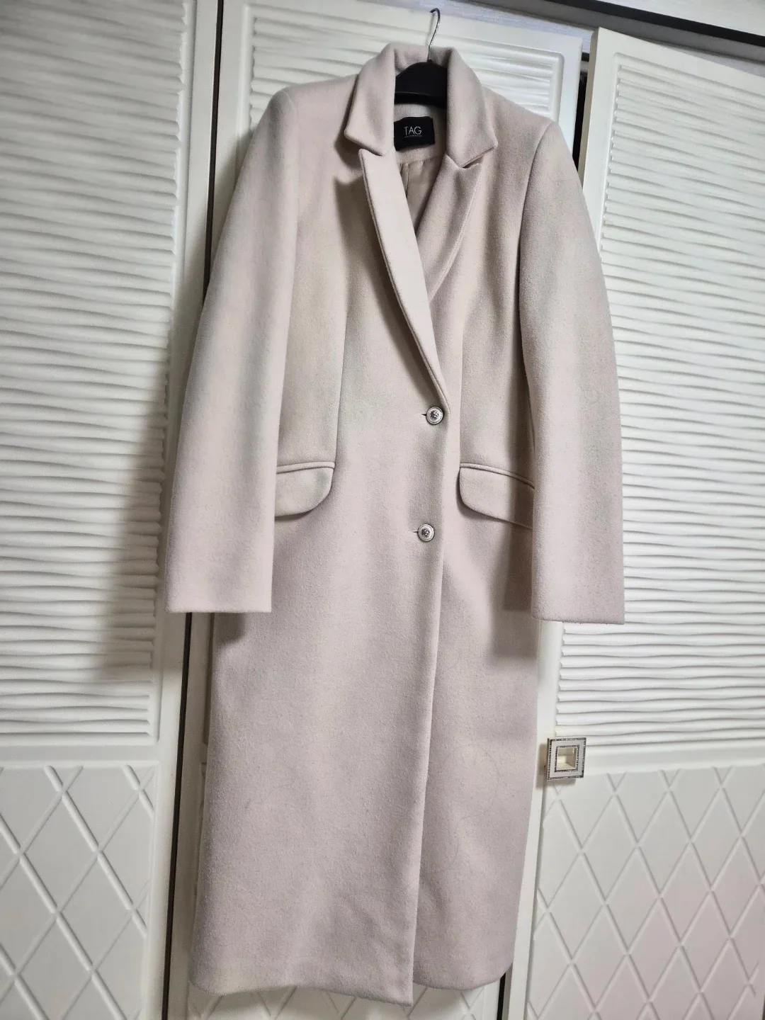 TAG 핑크 롱 코트