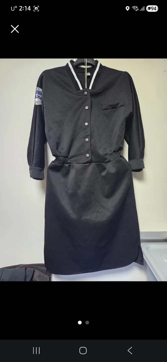 블랙 뒷밴딩 원피스