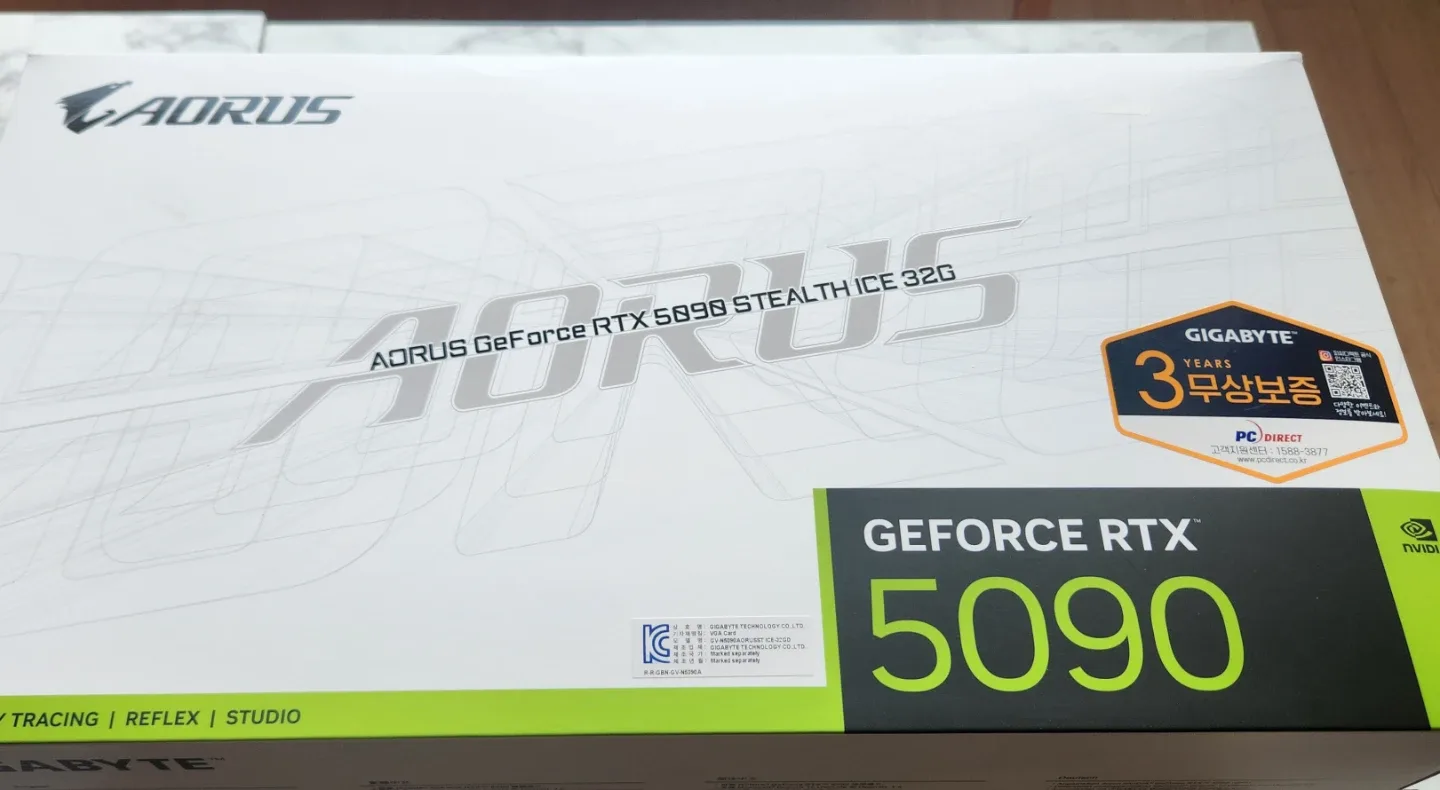 [미개봉]5090 AORUS STEALTH ICE D7 어로스 스텔스 판매