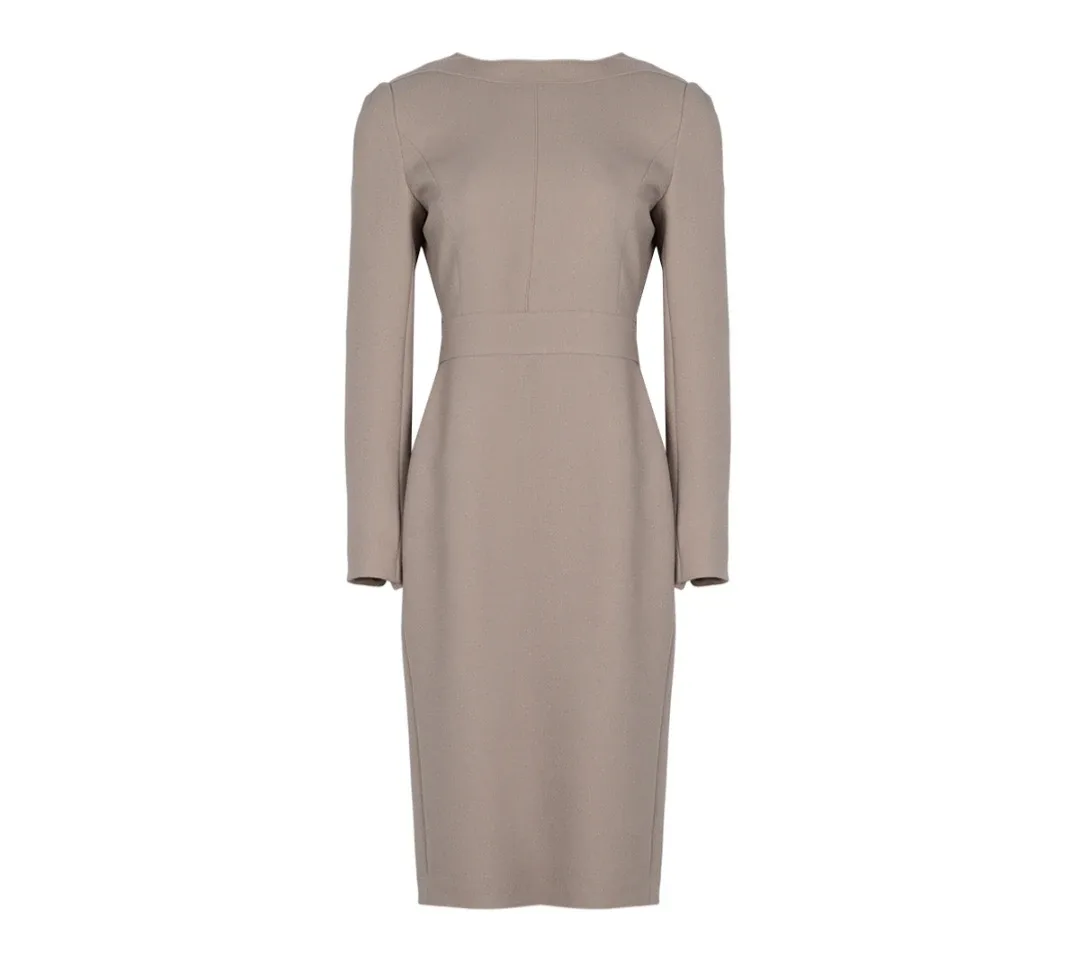 레티첼라 베이지 h원피스 하객룩