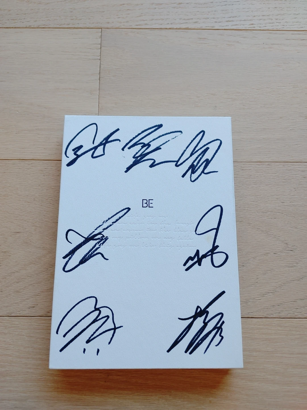 BTS BE 친필 싸인 앨범