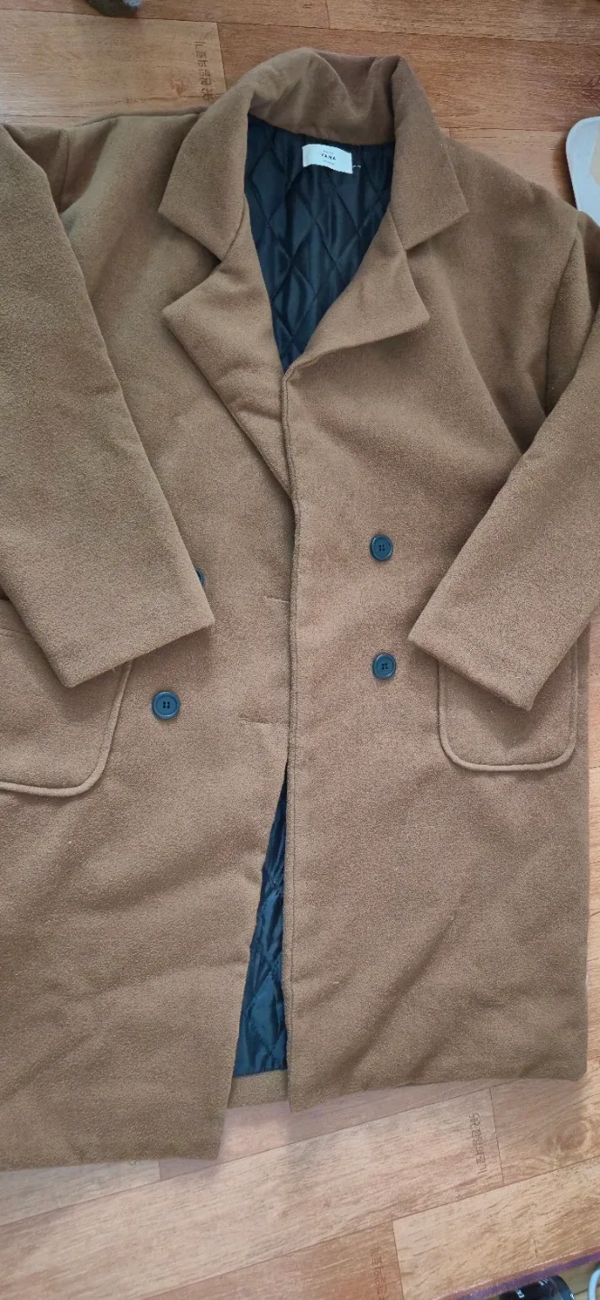 데일리 야나 카멜 더블 코트