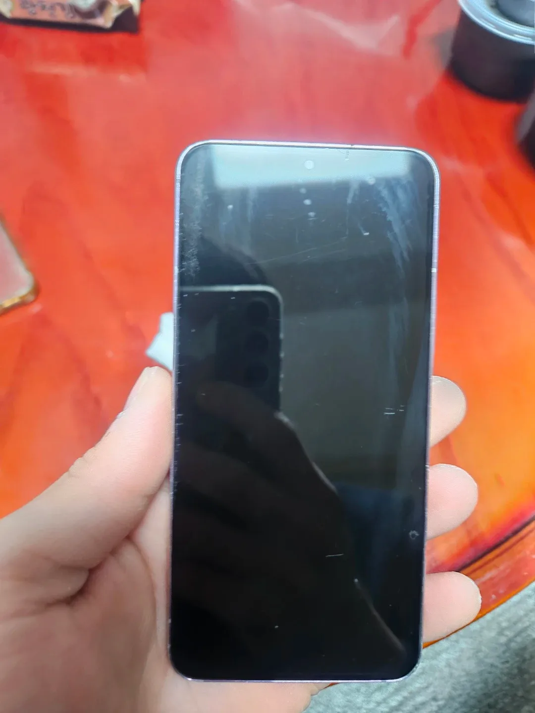 갤럭시 S22 라벤더 잔상있음