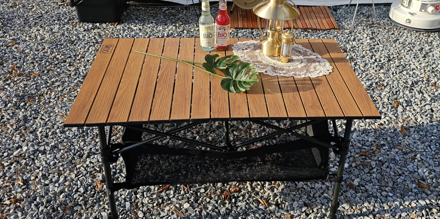 캠핑 일백 롤 테이블