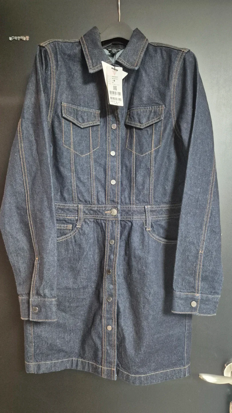 GUESS 블루블랙 데님 원피스 S 새상품