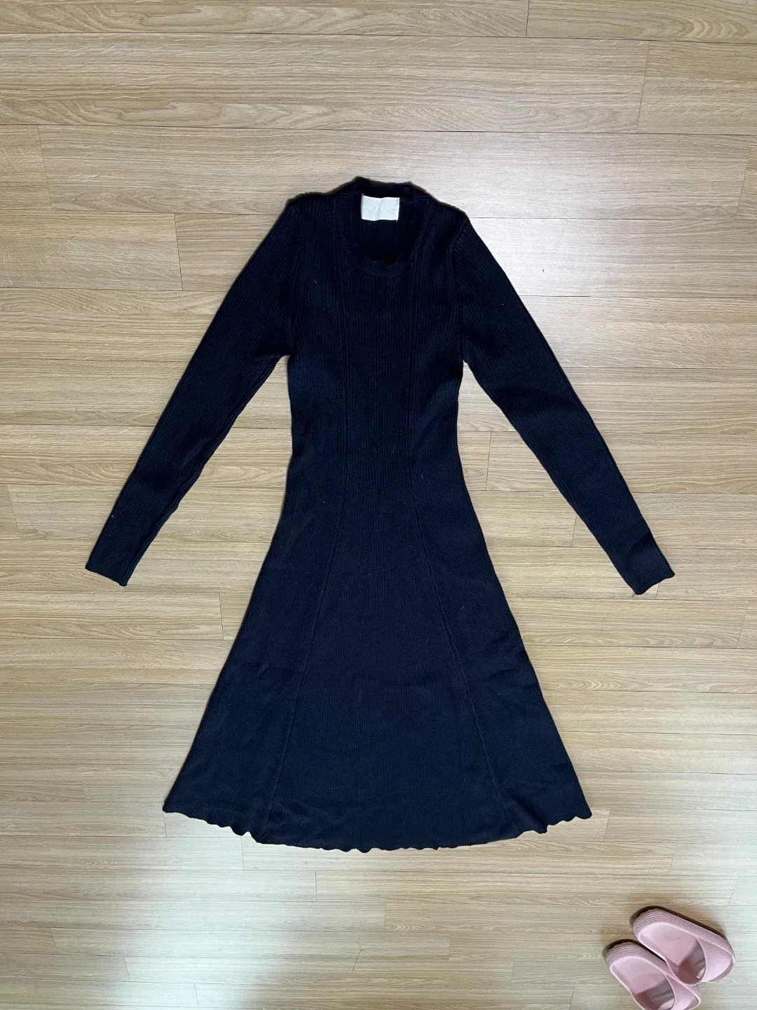 니트 A라인 원피스