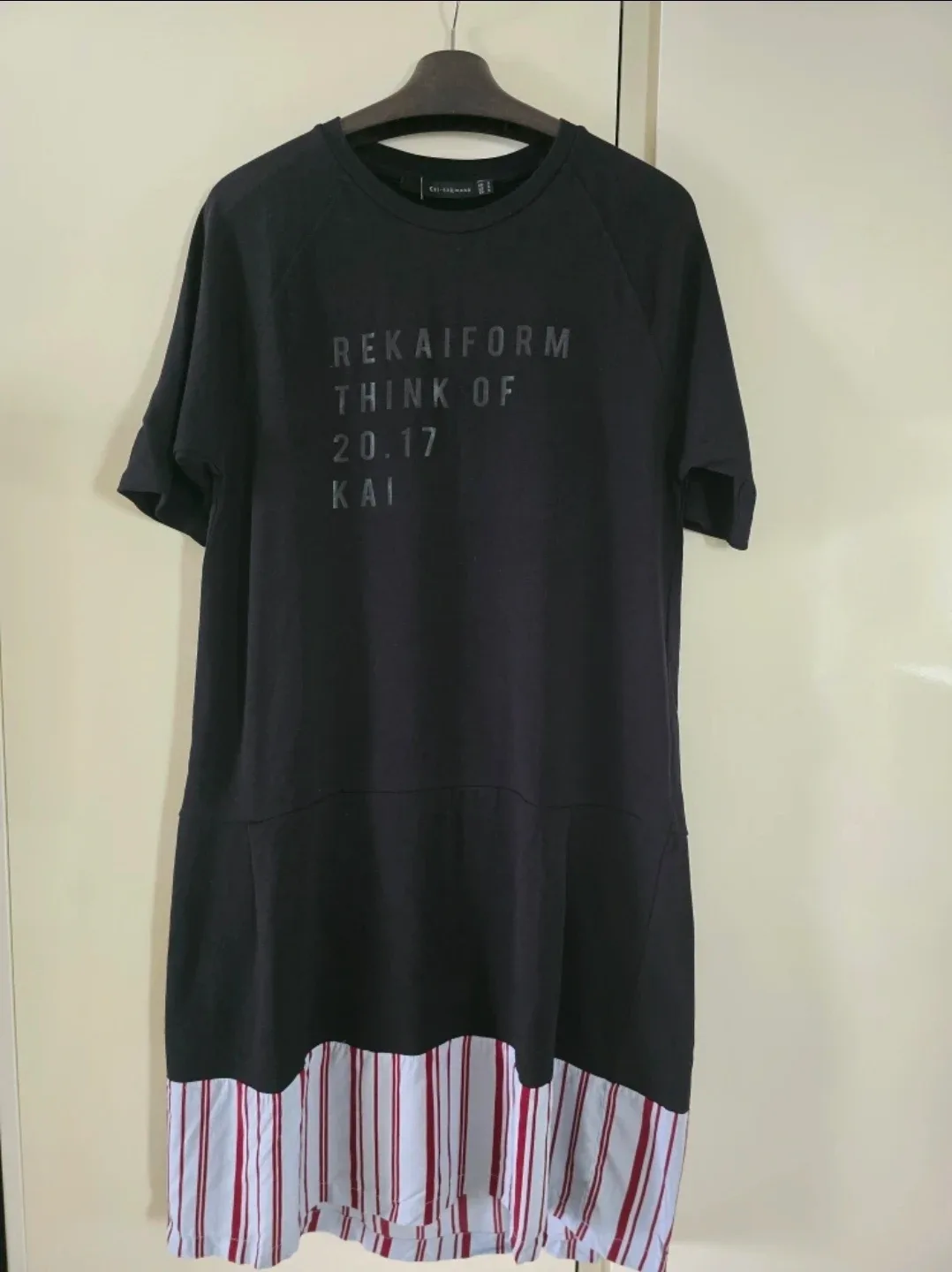 새상품)블랙면원피스