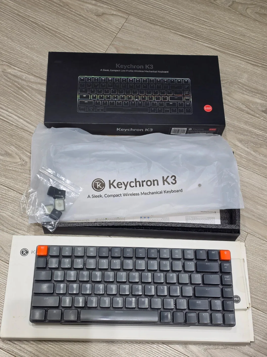 키크론 K3 키보드 버전2 적축 울트라 슬림 블루투스 무선 맥북