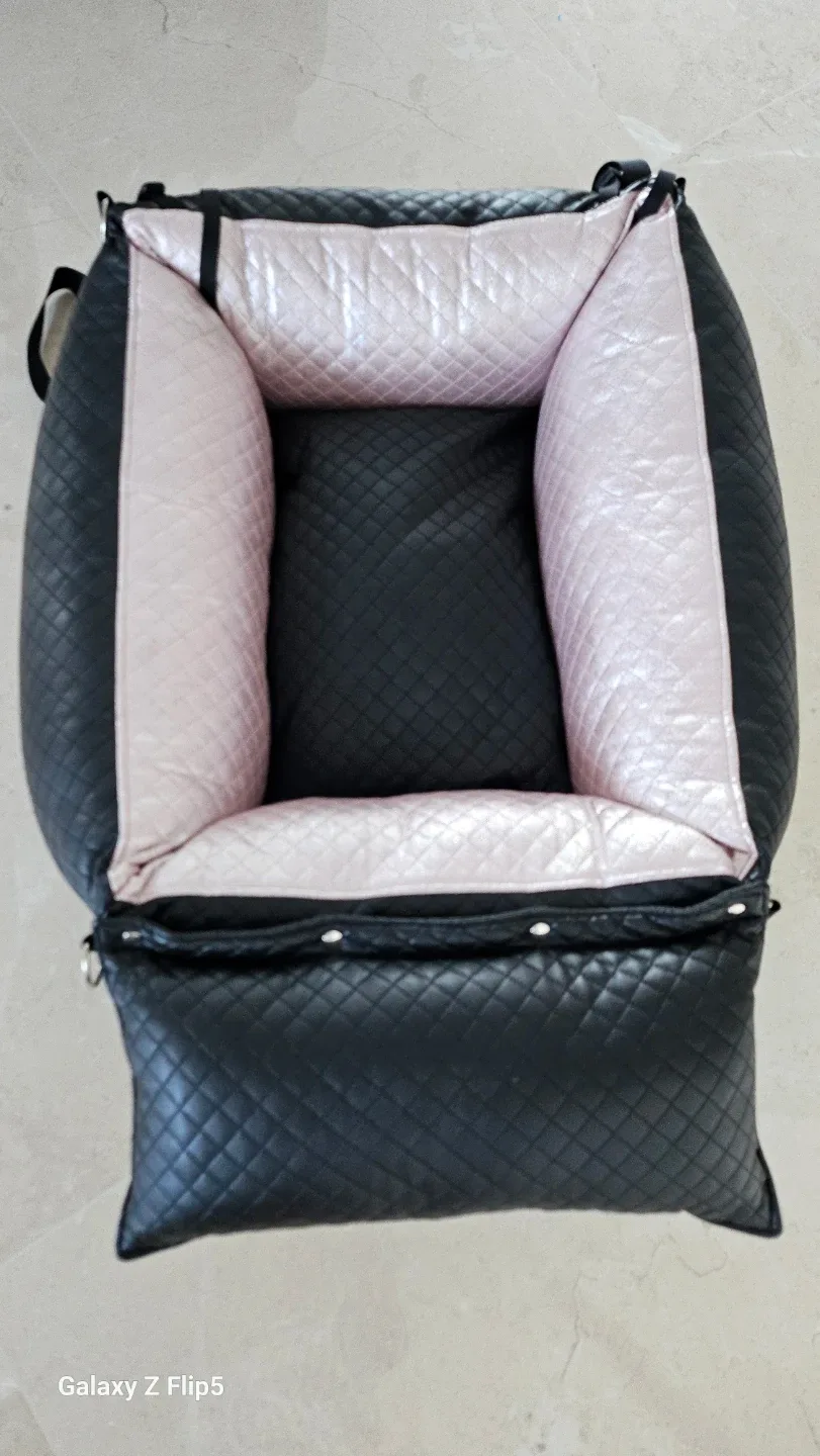 코카스빈 강아지 카시트 블랙 퀼팅