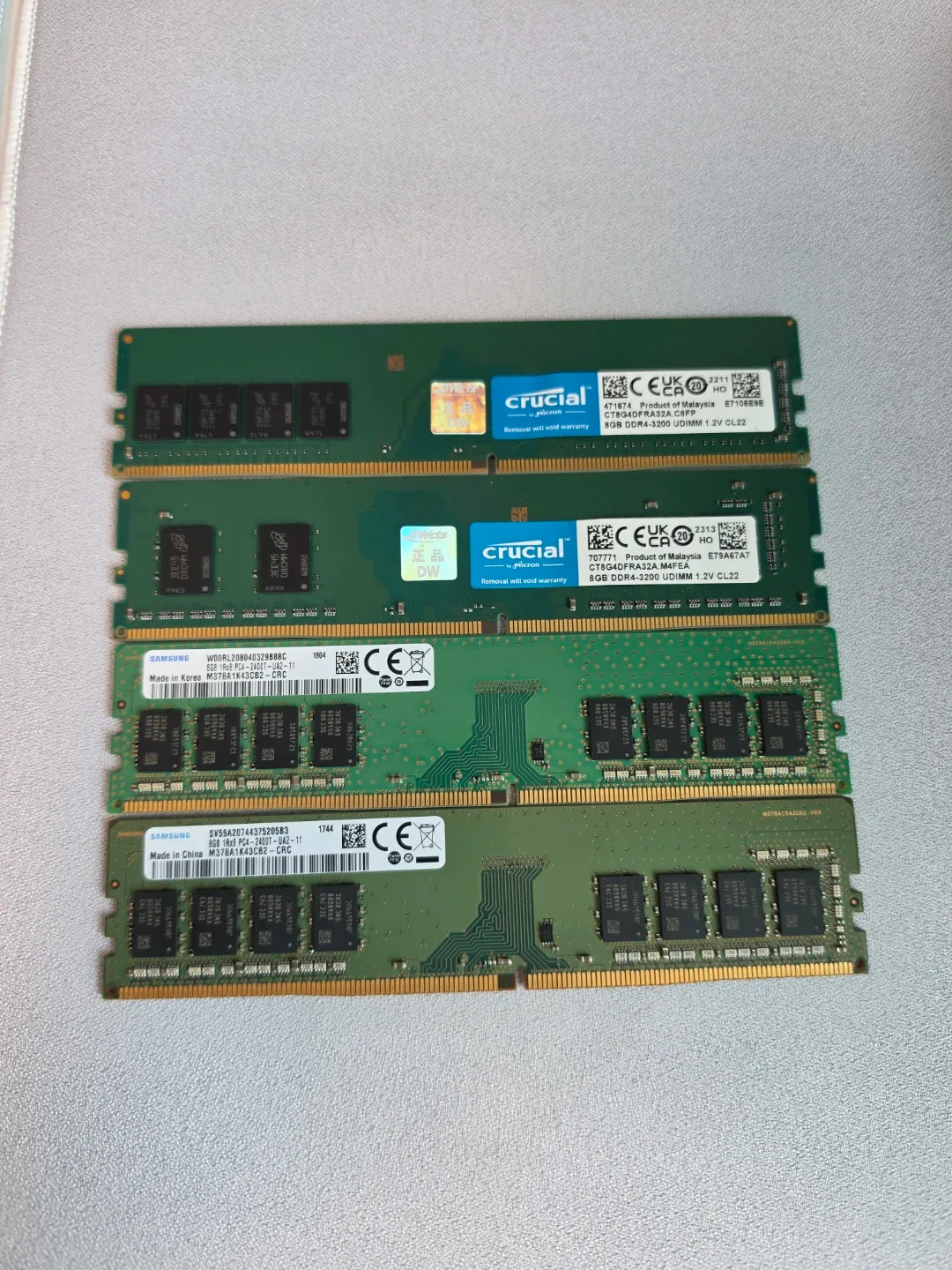 Crucial 삼성 DDR4 램 8GB×4