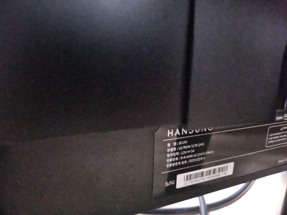 한성 울트론 3278 QHD 32인치 모니터 부품용