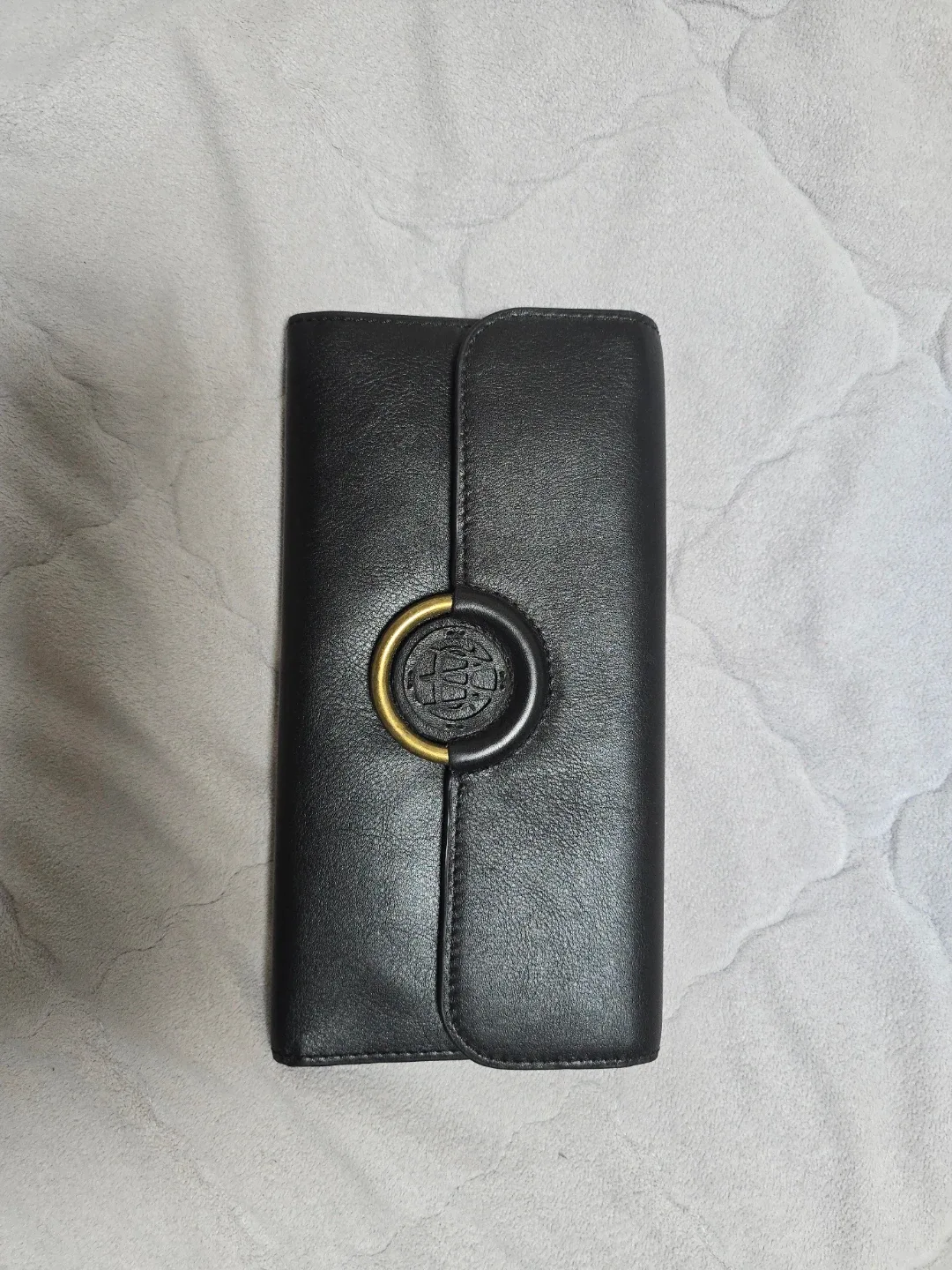 Massimo Dutti 블랙 가죽 장지갑