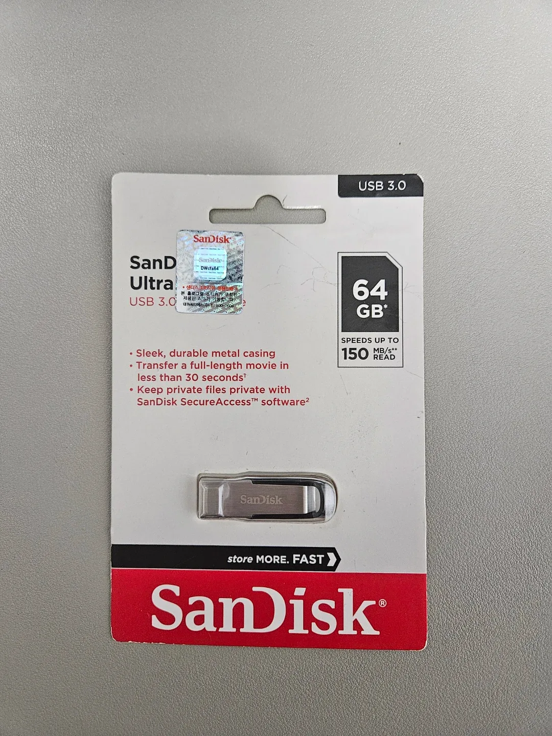 샌디스크 USB Ultra 64GB 미개봉 새제품