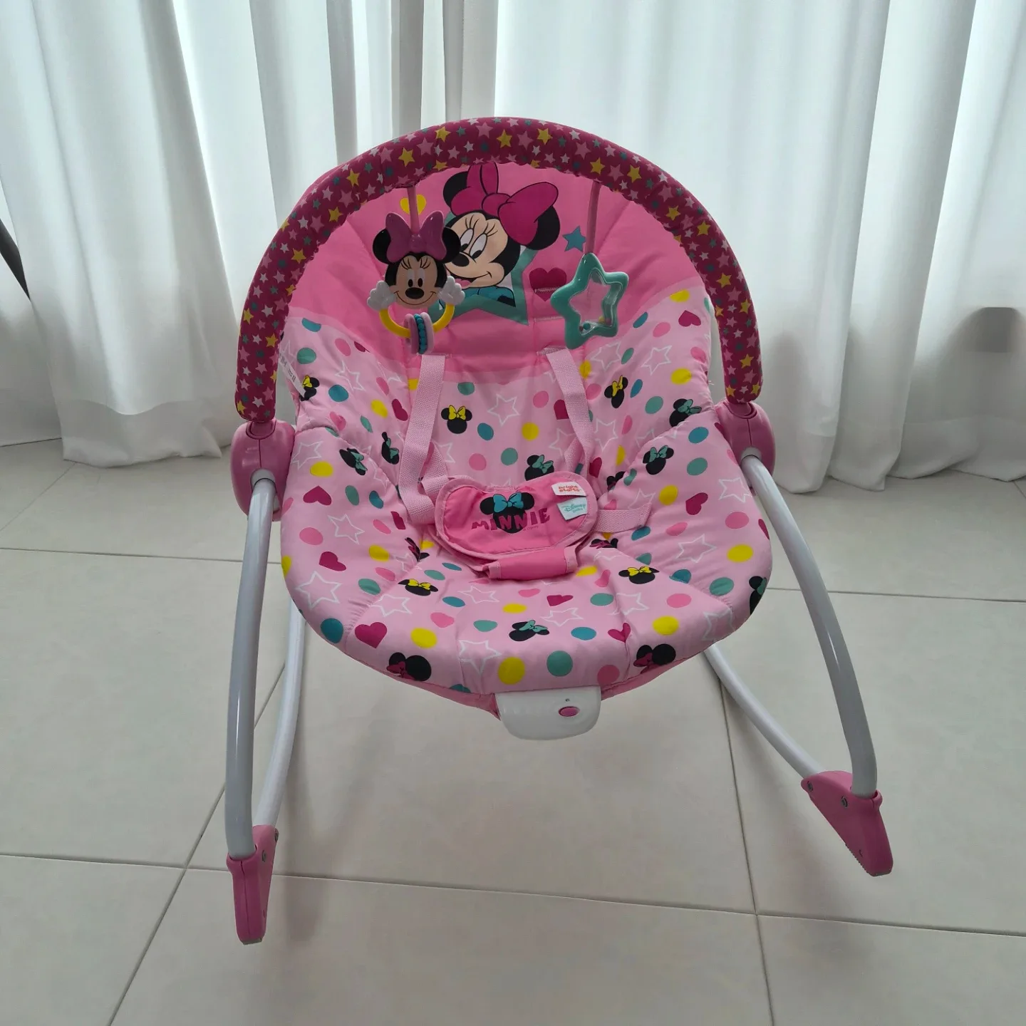 미니마우스 아기 바운서 핑크