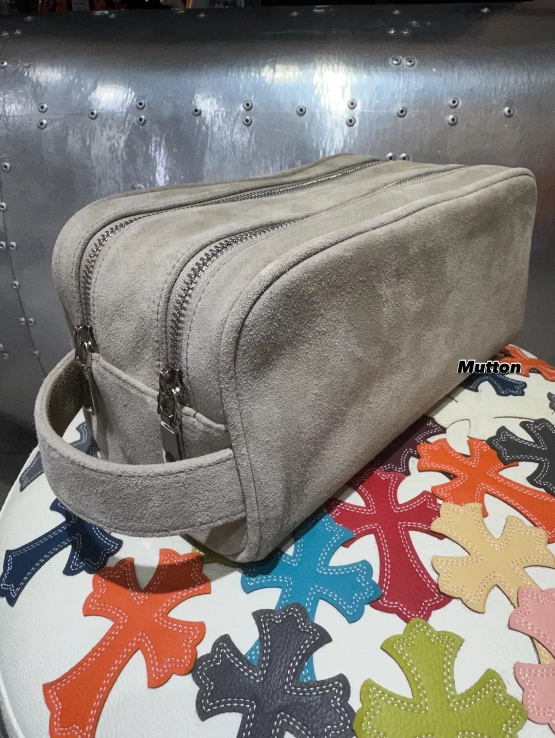 리치가 스웨이드 토트백