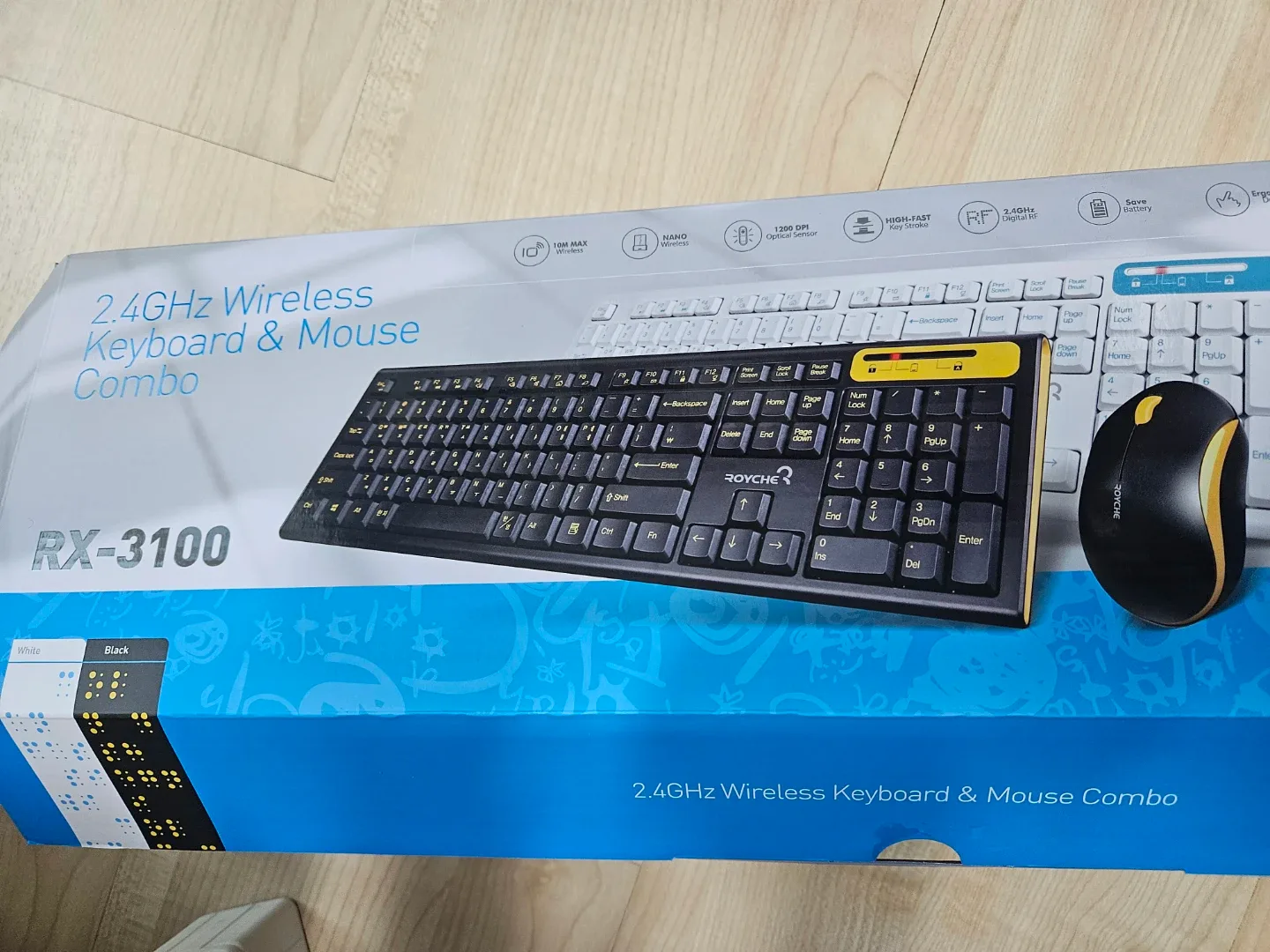 로이체 RX-3100 무선 키보드 마우스 세트