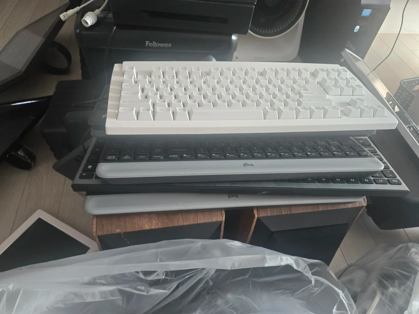 무선 리시버 잃어버린 키보드들