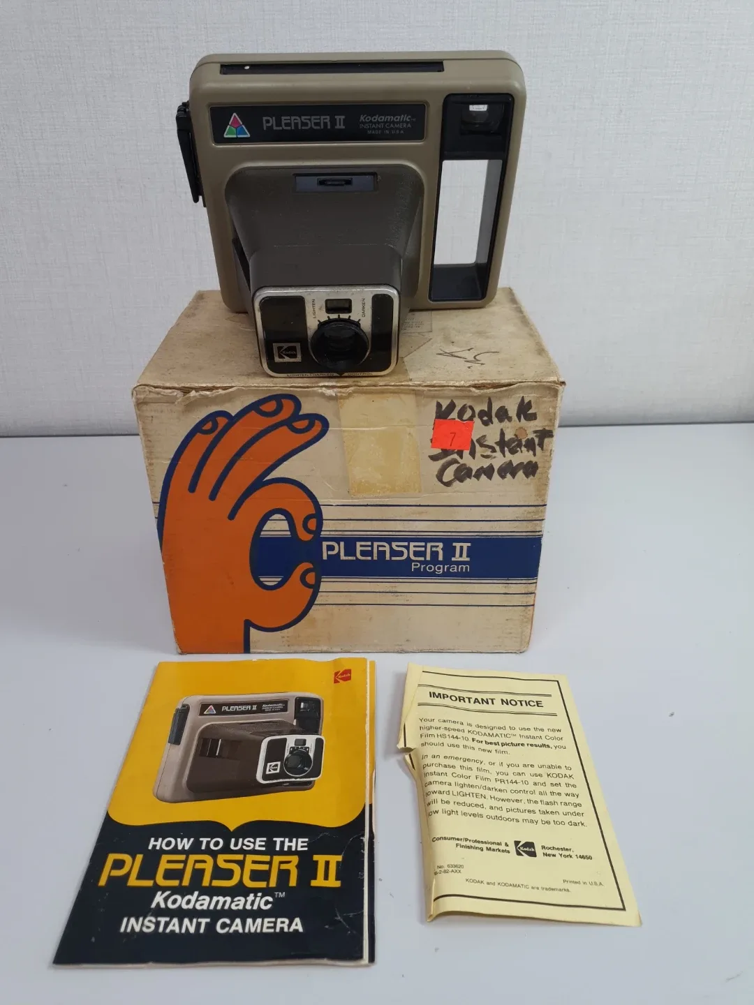 📦 Kodak Pleaser II Kodamatic 빈티지 즉석카메라 (박스 포함) (C51)