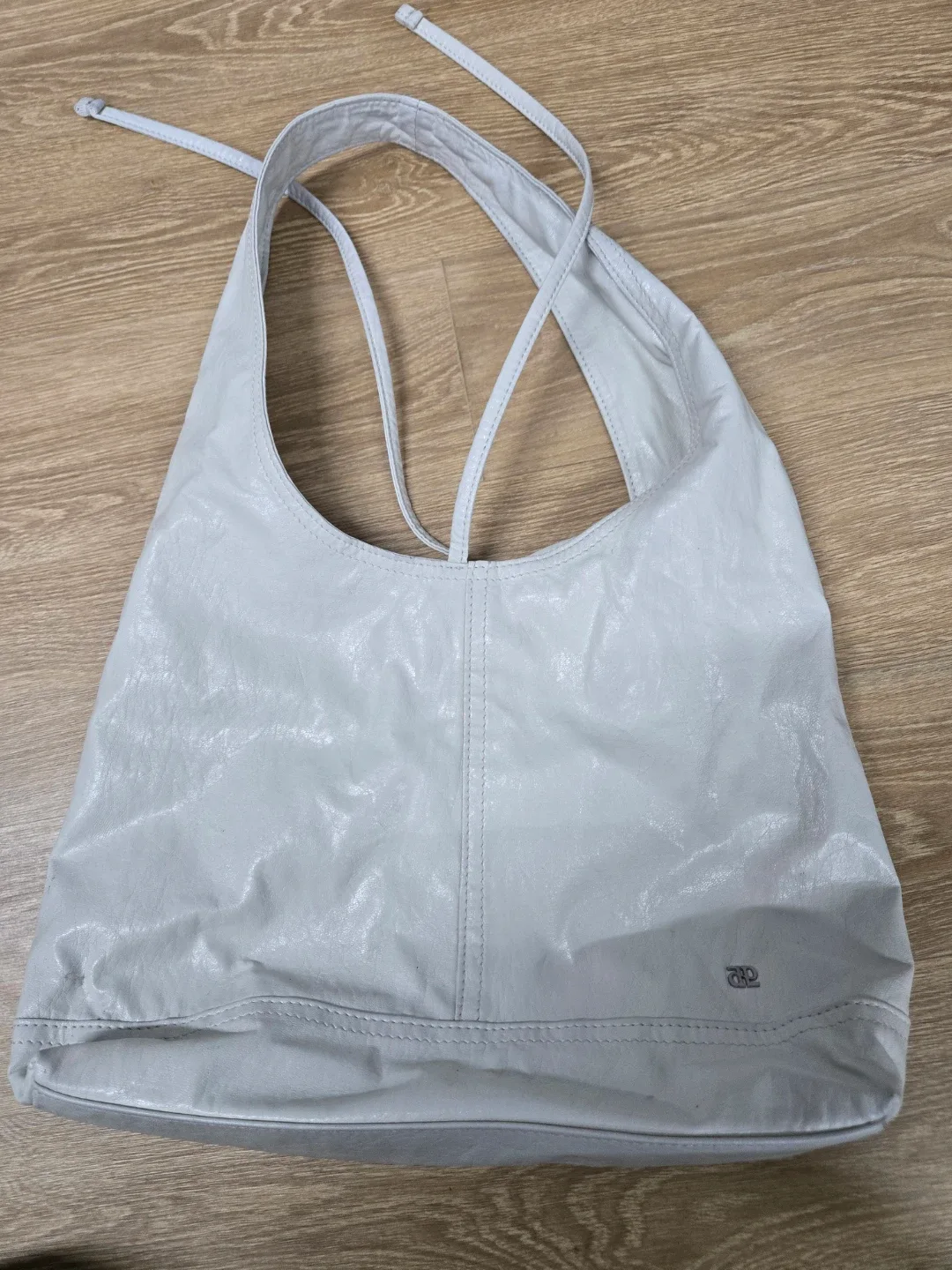 depound 흰색 가죽 가방